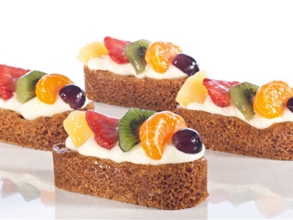 Slofje met vers fruit