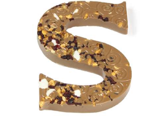 Chocoladeletter notenmix S
