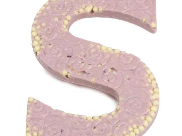 Chocoladeletter framboosknettersuiker S