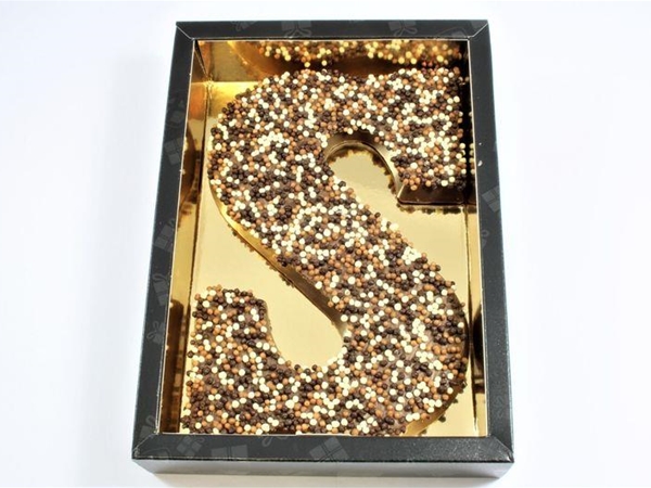 Chocoladeletter crispy S